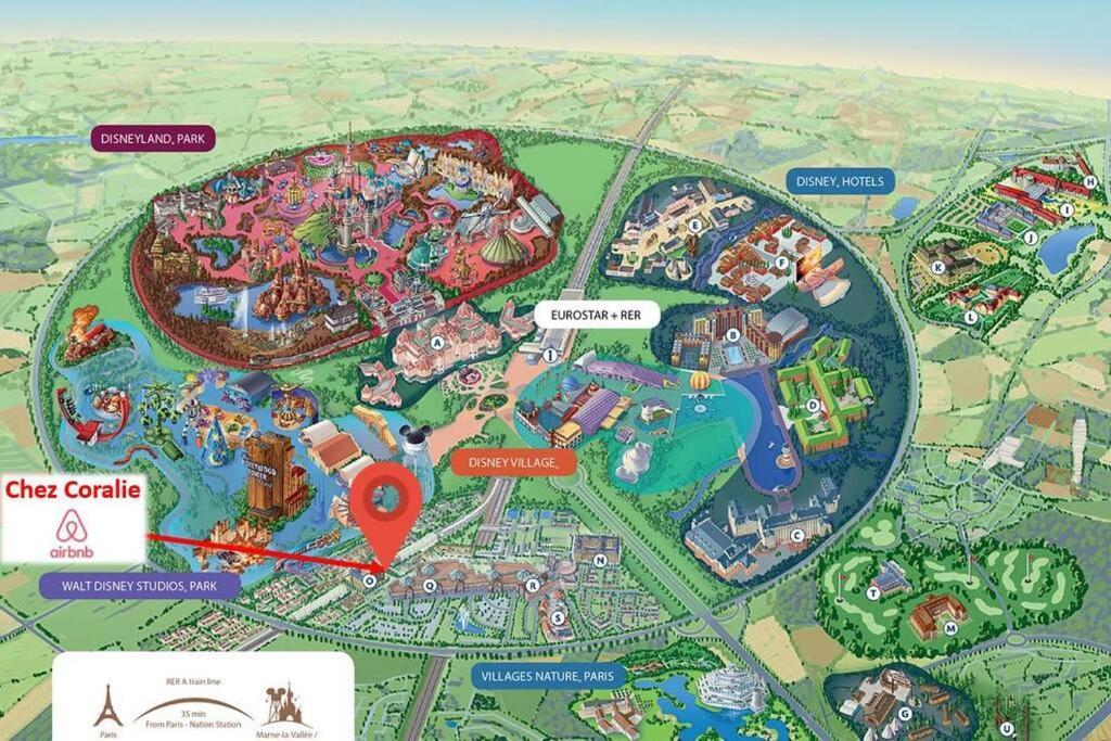 Disneyland Paris 70M² Face Parc, Place Ariane Serris Exterior foto
